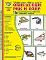 Дем. картинки СУПЕР Обитатели рек и озер. 16 демонстрационных картинок с текстом В ПАПКЕ (173х220 мм)