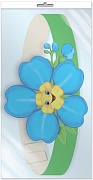 *МА-10698 Маска-ободок. Цветок Незабудка (в индивидуальной упаковке с европодвесом и клеевым клапаном) - группа Цветы