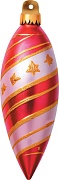 М-17485 Вырубная фигурка. Елочная игрушка (двухсторонняя, ВД-лак)