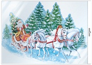 Ф-15270 ПЛАКАТ ВЫРУБНОЙ А3+ В ПАКЕТЕ. Тройка (двухсторонний, в индивидуальной упаковке, с европодвесом и клеевым клапаном) - группа Персонажи сказок