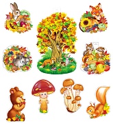 *КБ-16846 Комплект для оформления интерьера. Золотая осень (плакат А2 и 8 плакатов А4) *КБ-16846 Комплект для оформления интерьера. Золотая осень (плакат А2 и 8 плакатов А4)